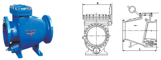 HH44X/T/H微阻缓闭止回阀结构图